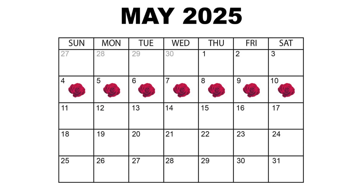 mothers day schedule