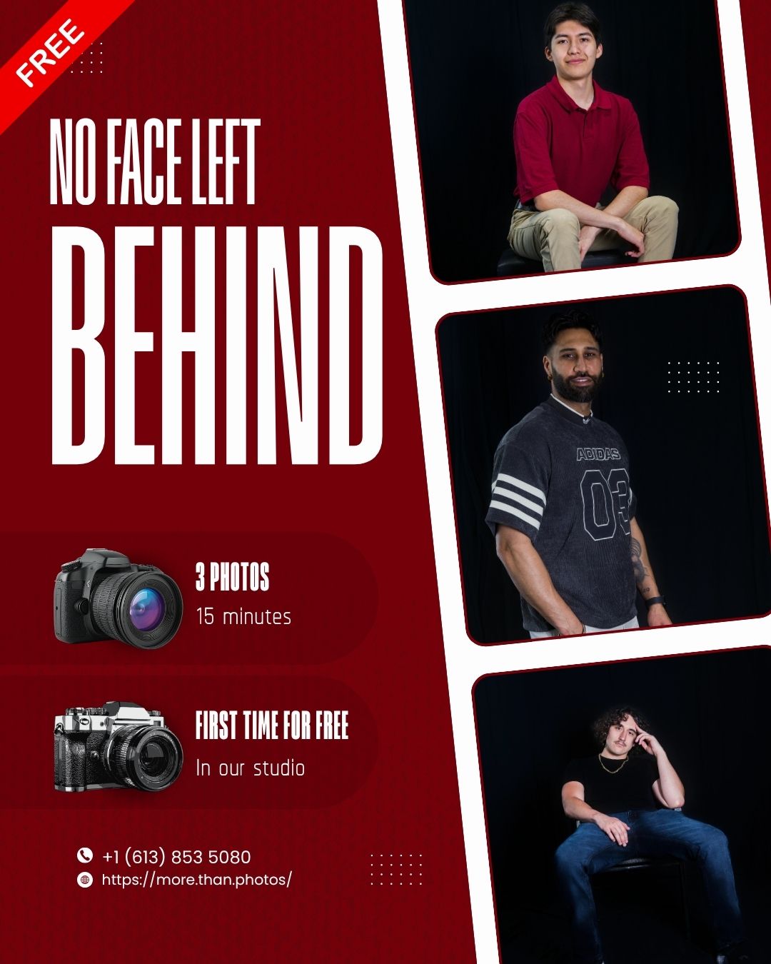 no face left behind men