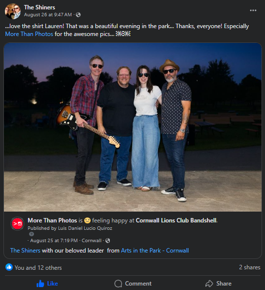 shiners sharing our post